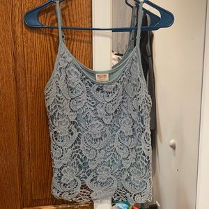 Blue Lacey tank